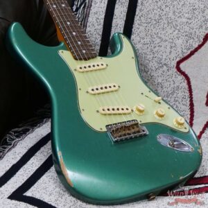 Fender Custom Shop Andy Hicks Masterbuilt 1964 Stratocaster Brazilian Rosewood Board Josefina Hand-Wound Pickups Joueneyman Relic Sherwood Green Metallic - Image 8