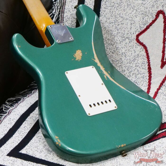 Fender Custom Shop Andy Hicks Masterbuilt 1964 Stratocaster Brazilian Rosewood Board Josefina Hand-Wound Pickups Joueneyman Relic Sherwood Green Metallic - Image 12