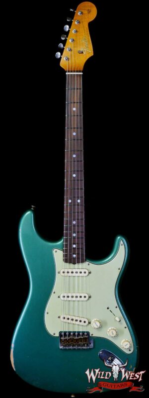 Fender Custom Shop Andy Hicks Masterbuilt 1964 Stratocaster Brazilian Rosewood Board Josefina Hand-Wound Pickups Joueneyman Relic Sherwood Green Metallic