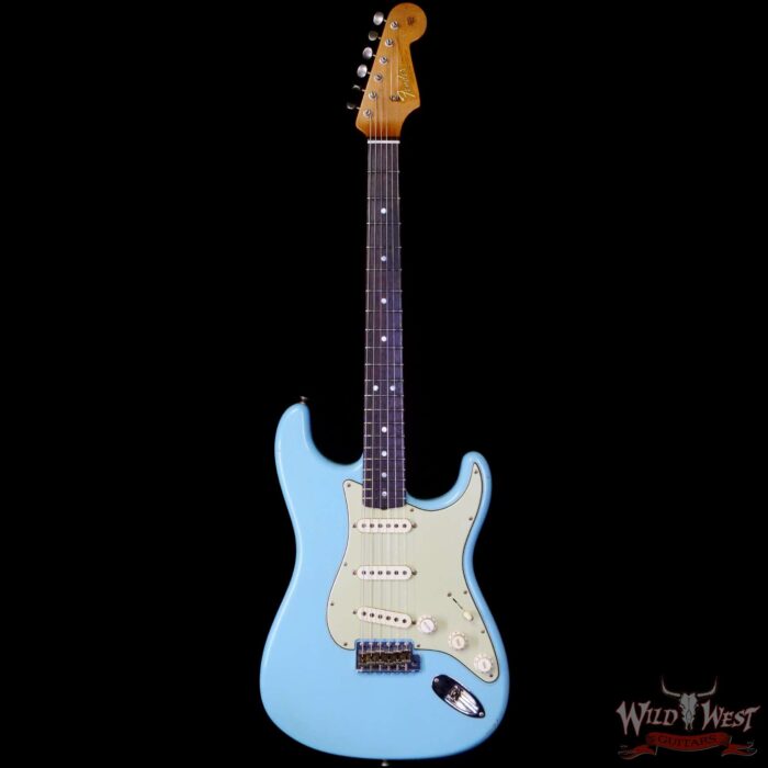 Fender Custom Shop Andy Hicks Masterbuilt 1964 Stratocaster Brazilian Rosewood Board Josefina Hand-Wound Pickups Joueneyman Relic Aged Daphne Blue - Image 3