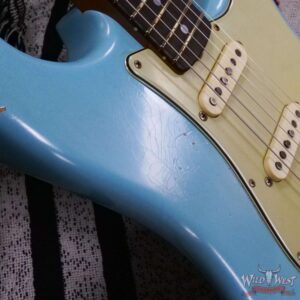 Fender Custom Shop Andy Hicks Masterbuilt 1964 Stratocaster Brazilian Rosewood Board Josefina Hand-Wound Pickups Joueneyman Relic Aged Daphne Blue - Image 9