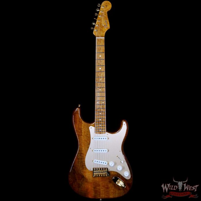 Fender Custom Shop Artisan Claro Walnut Stratocaster Hand-Wound Pickups AAA Birdseye Maple Neck Natural - Image 3