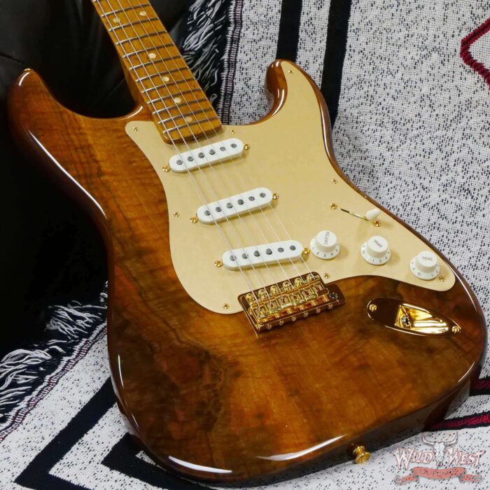 Fender Custom Shop Artisan Claro Walnut Stratocaster Hand-Wound Pickups AAA Birdseye Maple Neck Natural - Image 8