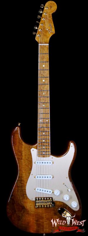 Fender Custom Shop Artisan Claro Walnut Stratocaster Hand-Wound Pickups AAA Birdseye Maple Neck Natural