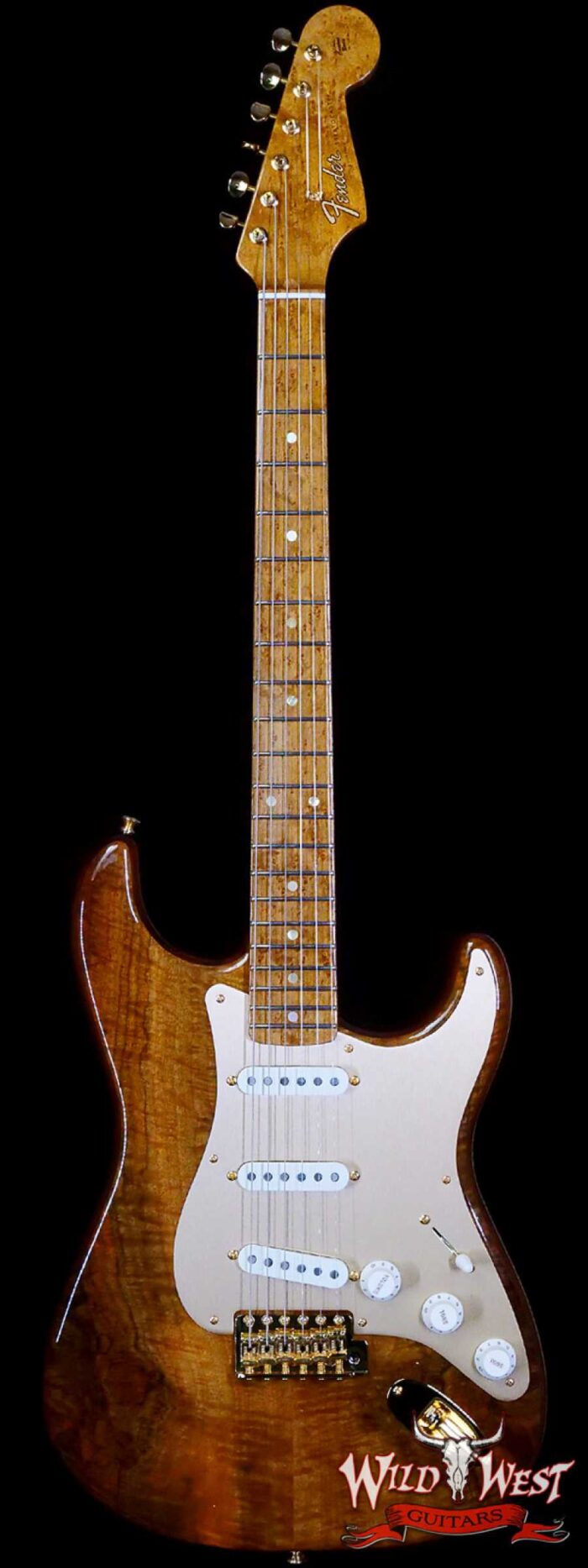 Fender Custom Shop Artisan Claro Walnut Stratocaster Hand-Wound Pickups AAA Birdseye Maple Neck Natural - Image 1