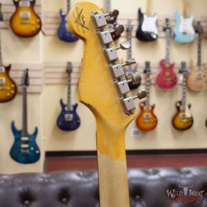 Fender Custom Shop Wild West Black Lightning 2.0 Stratocaster HSS Rosewood Board 22 Frets Heavy Relic Candy Apple Red - Image 10