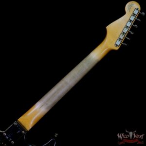 Fender Custom Shop Wild West Black Lightning Stratocaster Floyd Rose Heavy Relic Maple Board 2 Tone Sunburst - Image 5