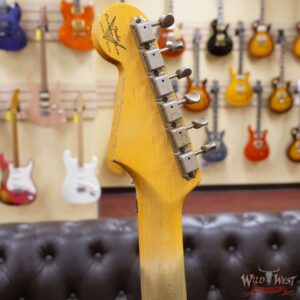 Fender Custom Shop Wild West Black Lightning Stratocaster Floyd Rose Heavy Relic Maple Board 2 Tone Sunburst - Image 10