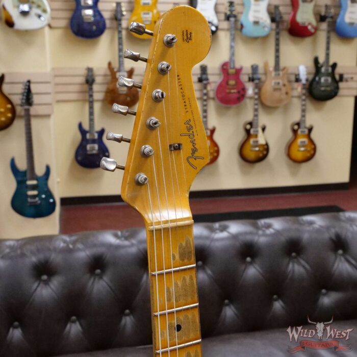 Fender Custom Shop Wild West Black Lightning 2.0 Stratocaster HSS Maple Board 21 Frets Heavy Relic 2 Tone Sunburst - Image 7