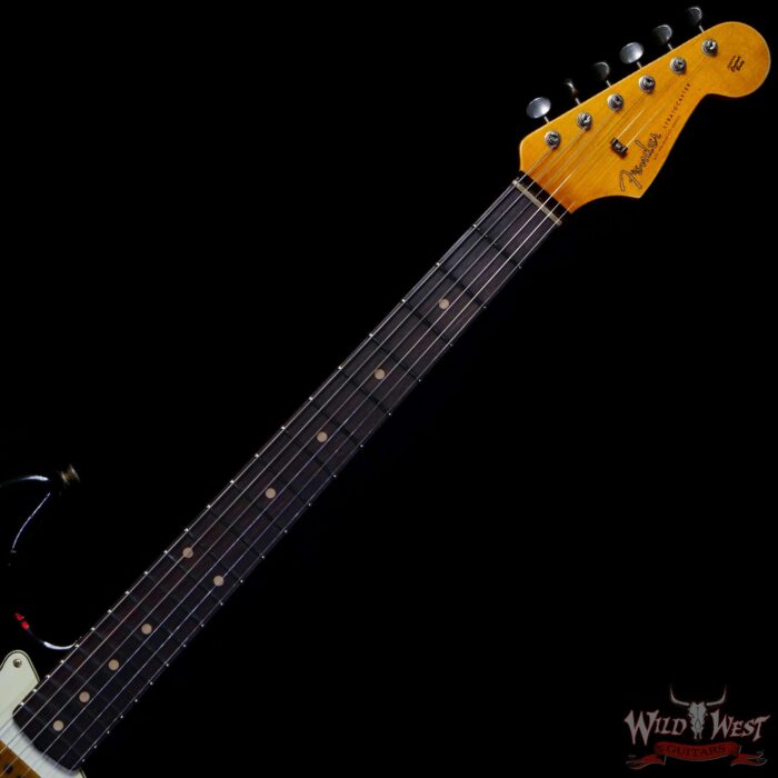 Fender Custom Shop Wild West Black Lightning 2.0 Stratocaster HSS Rosewood Board 21 Frets Heavy Relic Candy Apple Red - Image 4