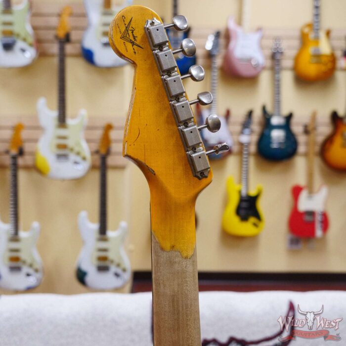 Fender Custom Shop Wild West Black Lightning 2.0 Stratocaster HSS Rosewood Board 22 Frets Heavy Relic Candy Apple Red - Image 11