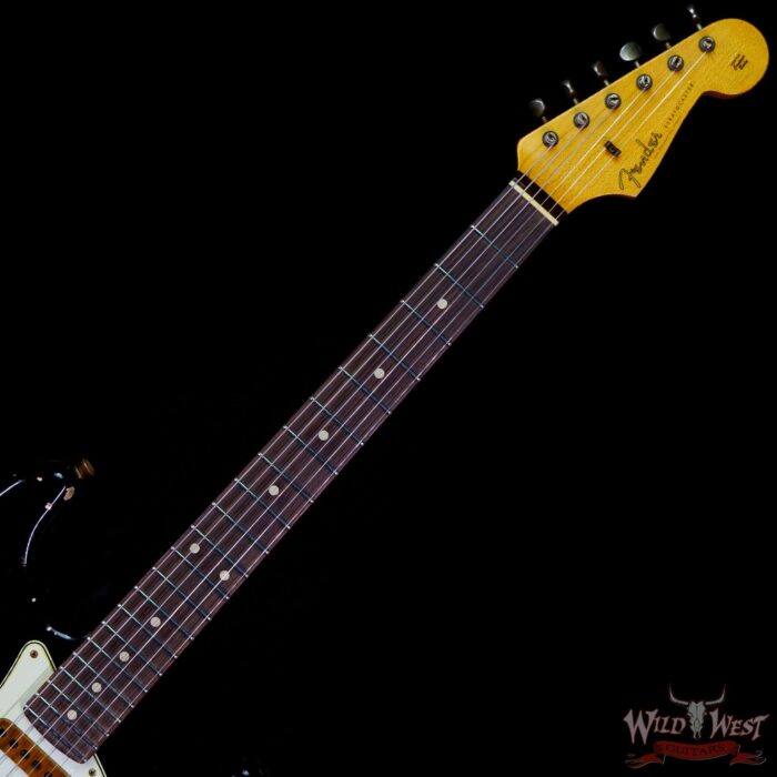 Fender Custom Shop Wild West Black Lightning 2.0 Stratocaster HSS Rosewood Board 22 Frets Heavy Relic Candy Apple Red - Image 4