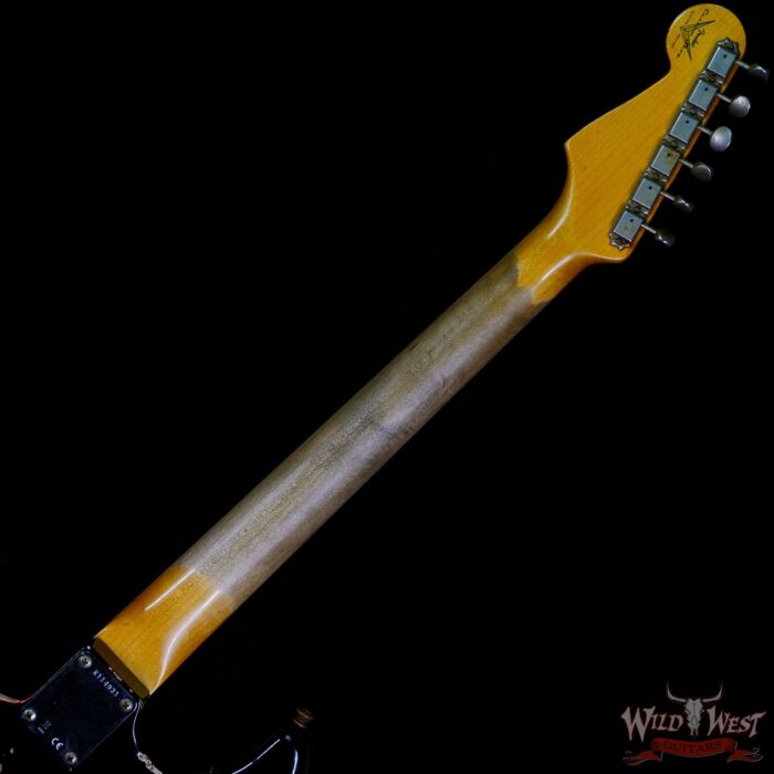 Fender Custom Shop Wild West Black Lightning 2.0 Stratocaster HSS Rosewood Board 22 Frets Heavy Relic Candy Apple Red - Image 5