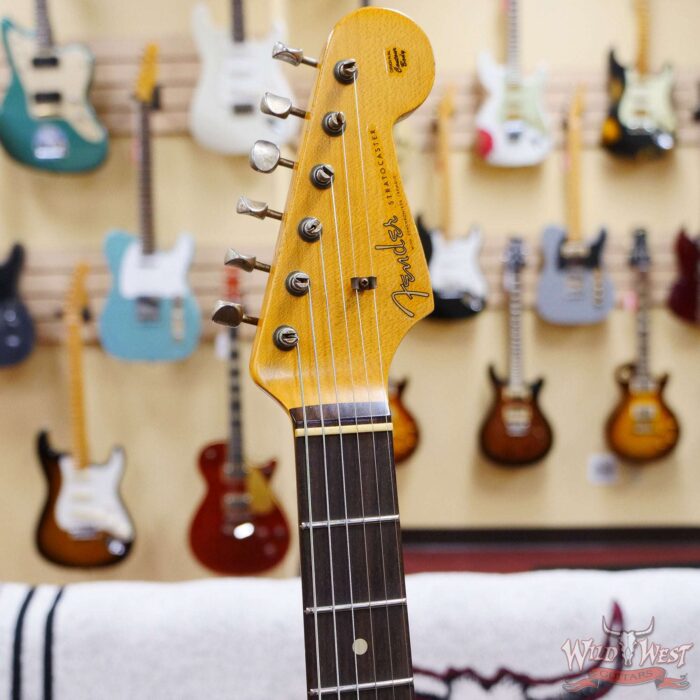 Fender Custom Shop Wild West Black Lightning 2.0 Stratocaster HSS Rosewood Board 22 Frets Heavy Relic Candy Apple Red - Image 7