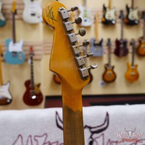 Fender Custom Shop Wild West Black Lightning 2.0 Stratocaster HSS Rosewood Board 22 Frets Heavy Relic Candy Apple Red - Image 10