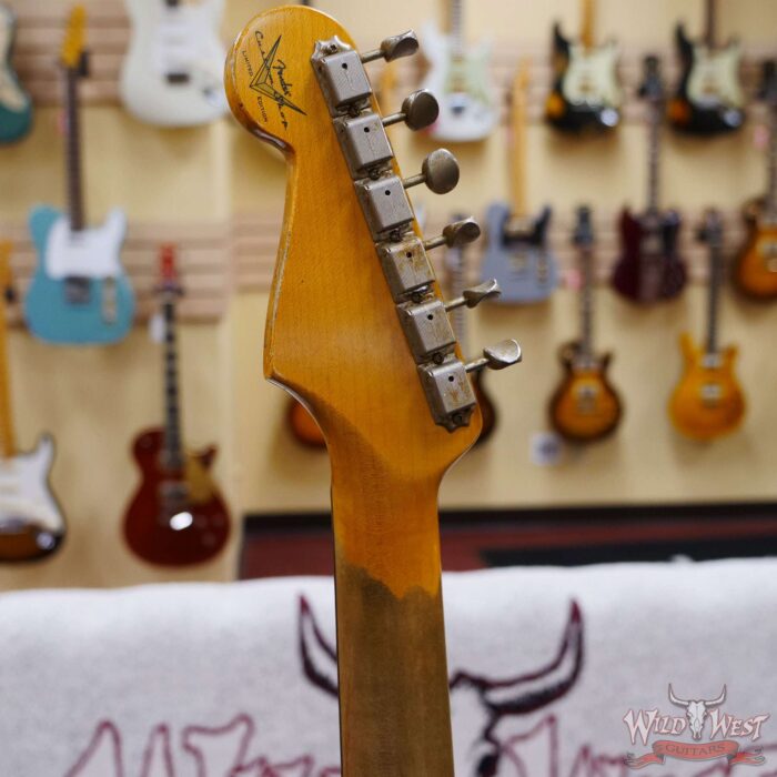 Fender Custom Shop Wild West Black Lightning 2.0 Stratocaster HSS Rosewood Board 22 Frets Heavy Relic Candy Apple Red - Image 10
