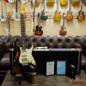Fender Custom Shop Black Lightning Stratocaster Heavy Relic HSS Rosewood Board Candy Apple Red - Image 12
