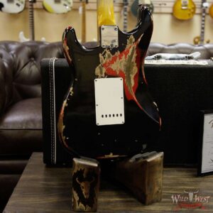 Fender Custom Shop Black Lightning Stratocaster Heavy Relic HSS Rosewood Board Candy Apple Red - Image 15