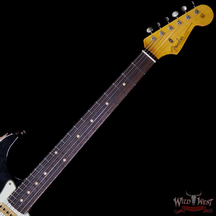 Fender Custom Shop Black Lightning Stratocaster Heavy Relic HSS Rosewood Board Candy Apple Red - Image 8