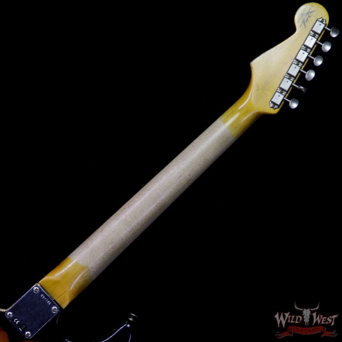 Fender Custom Shop Black Lightning Stratocaster Floyd Rose HSS Heavy Relic Rosewood Board 3 Tone Sunburst - Image 10