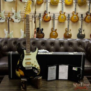Fender Custom Shop Black Lightning Stratocaster HSS Heavy Relic Rosewood Board 3 Tone Sunburst - Image 11