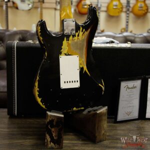 Fender Custom Shop Black Lightning Stratocaster HSS Heavy Relic Rosewood Board 3 Tone Sunburst - Image 14