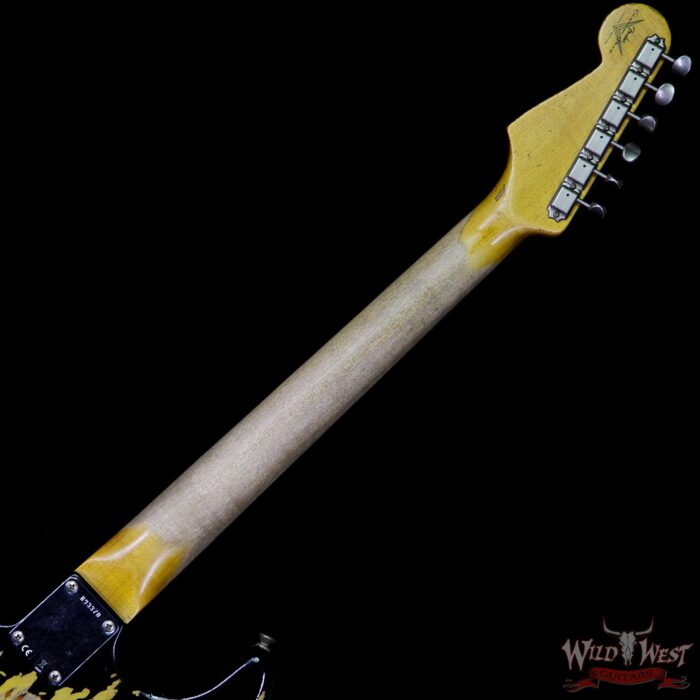 Fender Custom Shop Black Lightning Stratocaster HSS Heavy Relic Rosewood Board 3 Tone Sunburst - Image 10