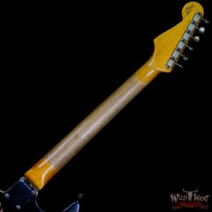 Fender Custom Shop Wild West Black Lightning Stratocaster HSS Floyd Rose Maple Board 22 Frets Heavy Relic Candy Apple Red - Image 5