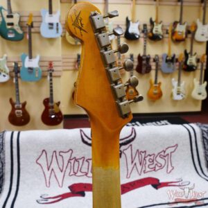 Fender Custom Shop Wild West Black Lightning Stratocaster HSS Floyd Rose Maple Board 22 Frets Heavy Relic 2 Tone Sunburst - Image 10