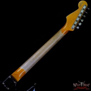 Fender Custom Shop Wild West Black Lightning Stratocaster Floyd Rose Heavy Relic Maple Board 22 Lake Placid Blue - Image 5