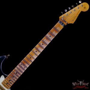 Fender Custom Shop Wild West Black Lightning Stratocaster HSS Floyd Rose Maple Fingerboard 22 Frets Heavy Relic Candy Apple Red 7.95 LBS - Image 4