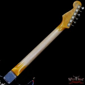 Fender Custom Shop Wild West Black Lightning Stratocaster HSS Floyd Rose Maple Fingerboard 22 Frets Heavy Relic Candy Apple Red 7.95 LBS - Image 5