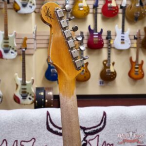 Fender Custom Shop Wild West Black Lightning Stratocaster HSS Floyd Rose Maple Fingerboard 22 Frets Heavy Relic Candy Apple Red 7.95 LBS - Image 12