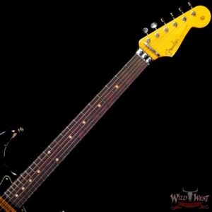 Fender Custom Shop Wild West Black Lightning Stratocaster HSS Floyd Rose Rosewood Board Black Pickguard Heavy Relic Candy Apple Red - Image 4