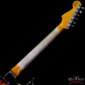 Fender Custom Shop Wild West Black Lightning Stratocaster HSS Floyd Rose Rosewood Board 22 Frets Heavy Relic Candy Tangerine - Image 5