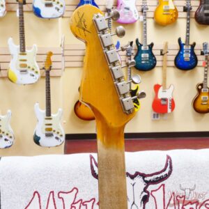 Fender Custom Shop Wild West Black Lightning Stratocaster HSS Floyd Rose Rosewood Board 22 Frets Heavy Relic Candy Tangerine - Image 11