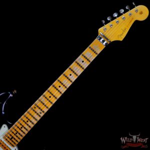 Fender Custom Shop Wild West Black Lightning Stratocaster HSS Floyd Rose Maple Board 22 Frets Heavy Relic Lake Placid Blue - Image 4