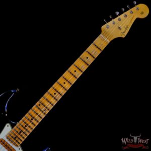Fender Custom Shop Wild West Black Lightning 2.0 Stratocaster Maple Board 22 Frets Heavy Relic Lake Placid Blue - Image 4