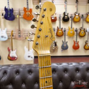 Fender Custom Shop Wild West Black Lightning 2.0 Stratocaster Maple Board 22 Frets Heavy Relic Lake Placid Blue - Image 7