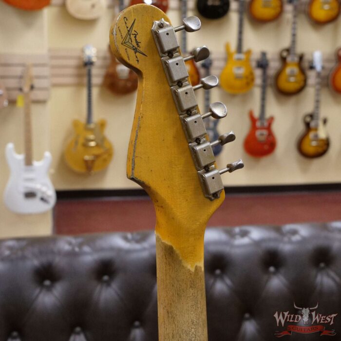 Fender Custom Shop Wild West Black Lightning 2.0 Stratocaster Maple Board 22 Frets Heavy Relic Lake Placid Blue - Image 10