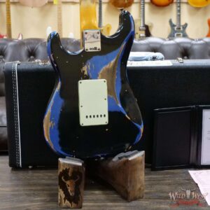 Fender Custom Shop Wild West Black Lightning 2.0 Stratocaster Maple Board 22 Frets Heavy Relic Lake Placid Blue - Image 11