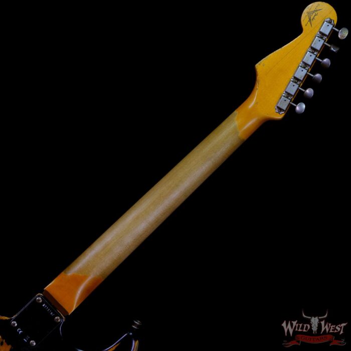 Fender Custom Shop Wild West Black Lightning 2.0 Stratocaster HSS Heavy Relic Rosewood Board 21 Frets 3 Tone Sunburst - Image 5