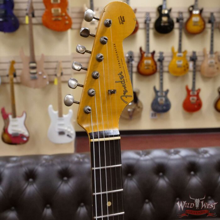 Fender Custom Shop Wild West Black Lightning 2.0 Stratocaster HSS Heavy Relic Rosewood Board 21 Frets 3 Tone Sunburst - Image 7