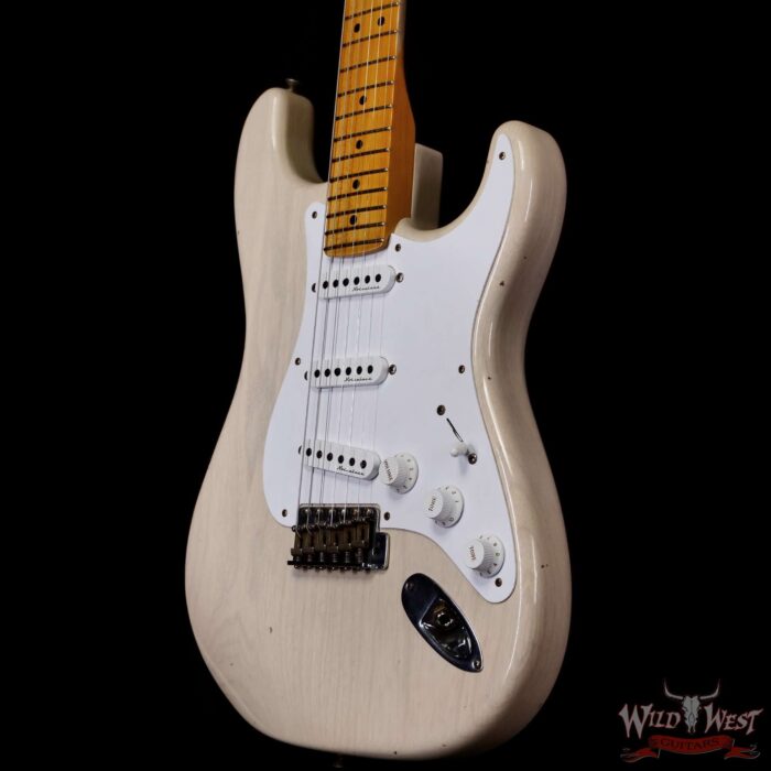Fender Custom Shop Eric Clapton Signature Stratocaster Maple Fingerboard Journeyman Relic Aged White Blonde 8.05 LBS - Image 2