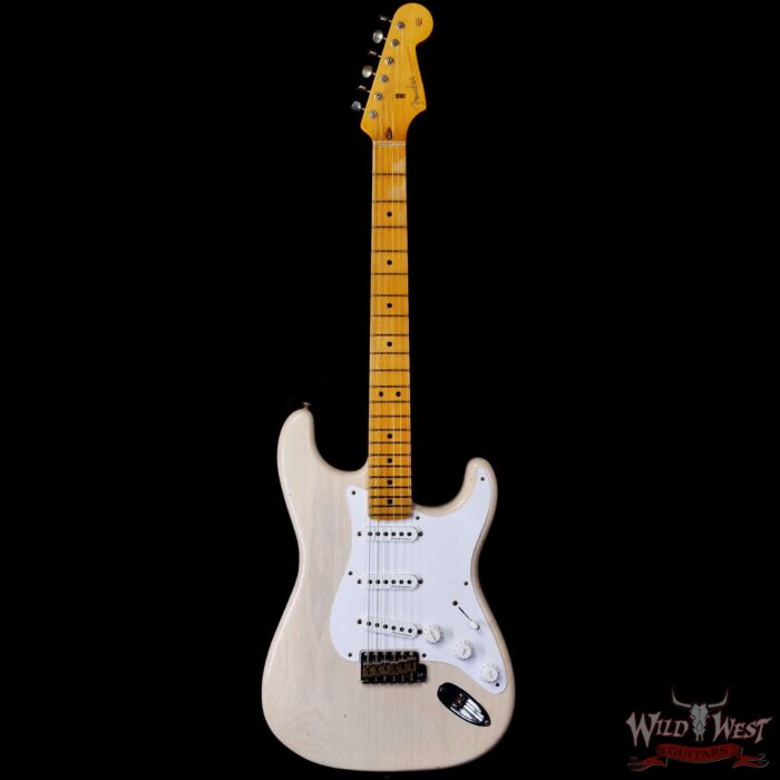 Fender Custom Shop Eric Clapton Signature Stratocaster Maple Fingerboard Journeyman Relic Aged White Blonde 8.05 LBS - Image 3