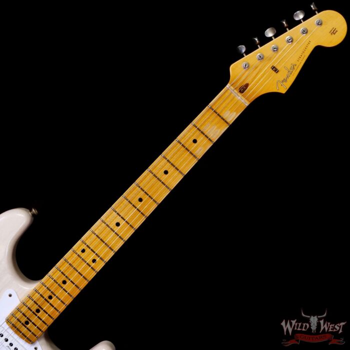 Fender Custom Shop Eric Clapton Signature Stratocaster Maple Fingerboard Journeyman Relic Aged White Blonde 8.05 LBS - Image 4