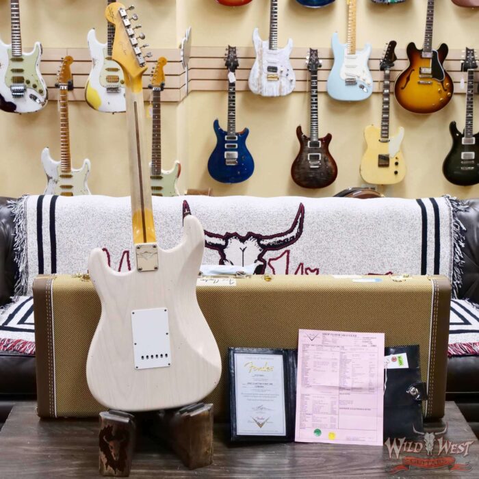 Fender Custom Shop Eric Clapton Signature Stratocaster Maple Fingerboard Journeyman Relic Aged White Blonde 8.05 LBS - Image 10