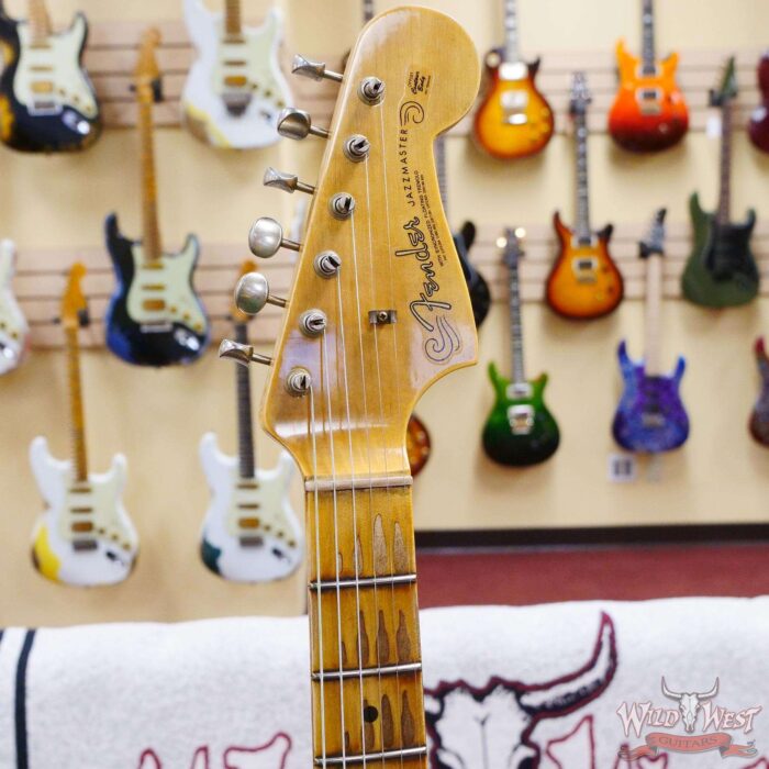 Fender Custom Shop Limited Edition Custom Jazzmaster Maple Fingerboard Relic Aged Black Paisley - Image 7