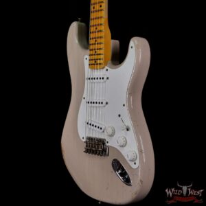 Fender Custom Shop 55’ Stratocaster Relic Quatersawn Maple Neck Hand-wound Pickups Dirty White Blonde - Image 2