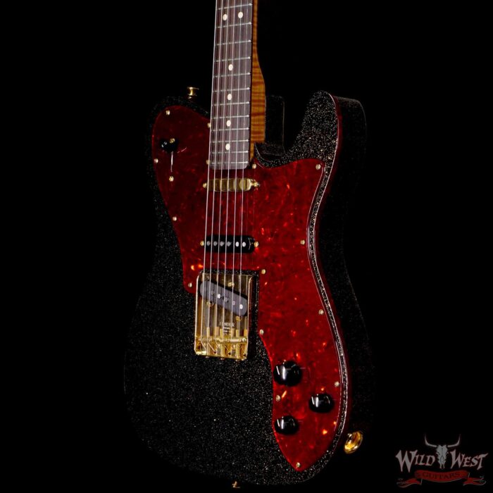 Fender Custom Shop Levi Perry Apprentice Masterbuilt Telecaster Deluxe SSS NOS Black Gold Sparkle - Image 2